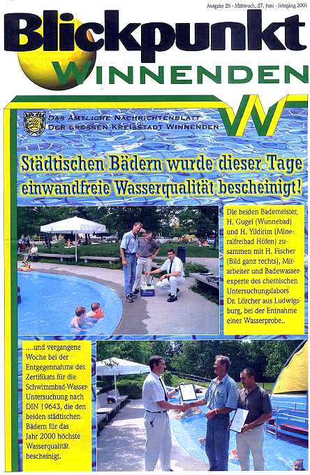 Pressetermin Winnenden 27. Juni 01