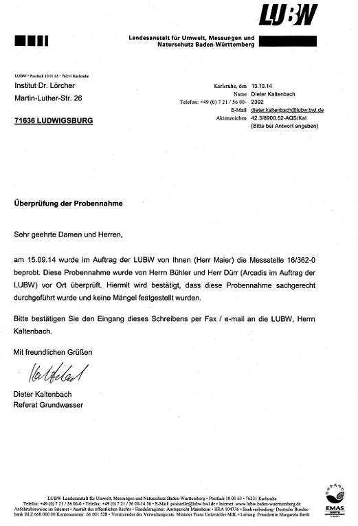 Audit LUBW 15.9.2014