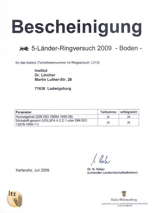 ltz 5-Länder-Ringversuch 2009