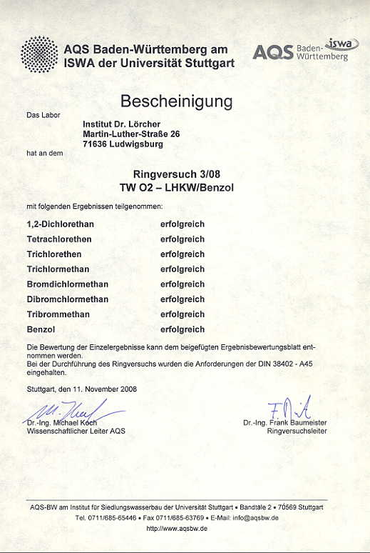 AQS Ringversuch 3-08