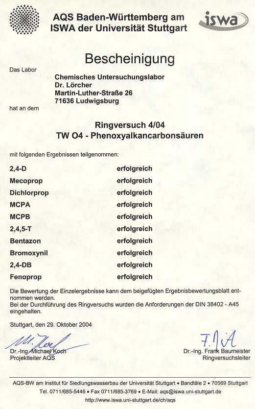 AQS Ringversuch 4/04